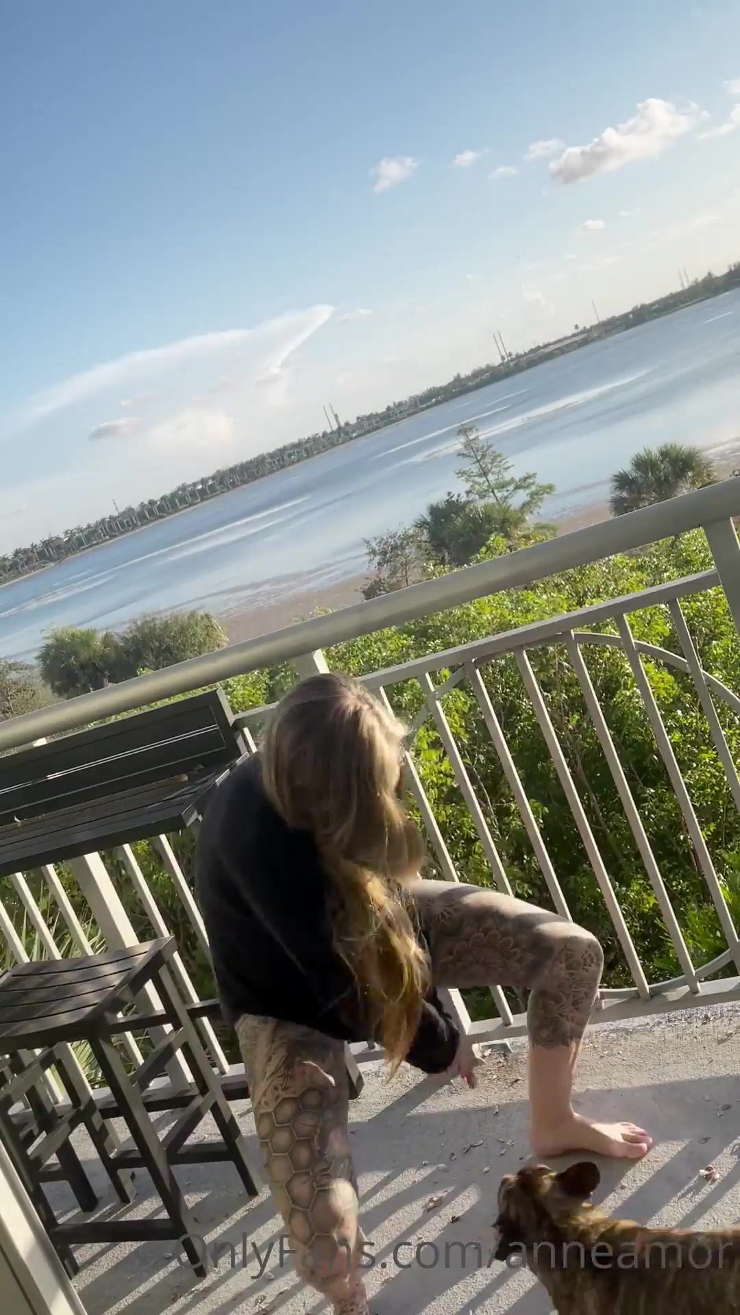 Anneamor enjoying some balcony vibes with bae perhaps a little ass worship  xxx onlyfans porn videos