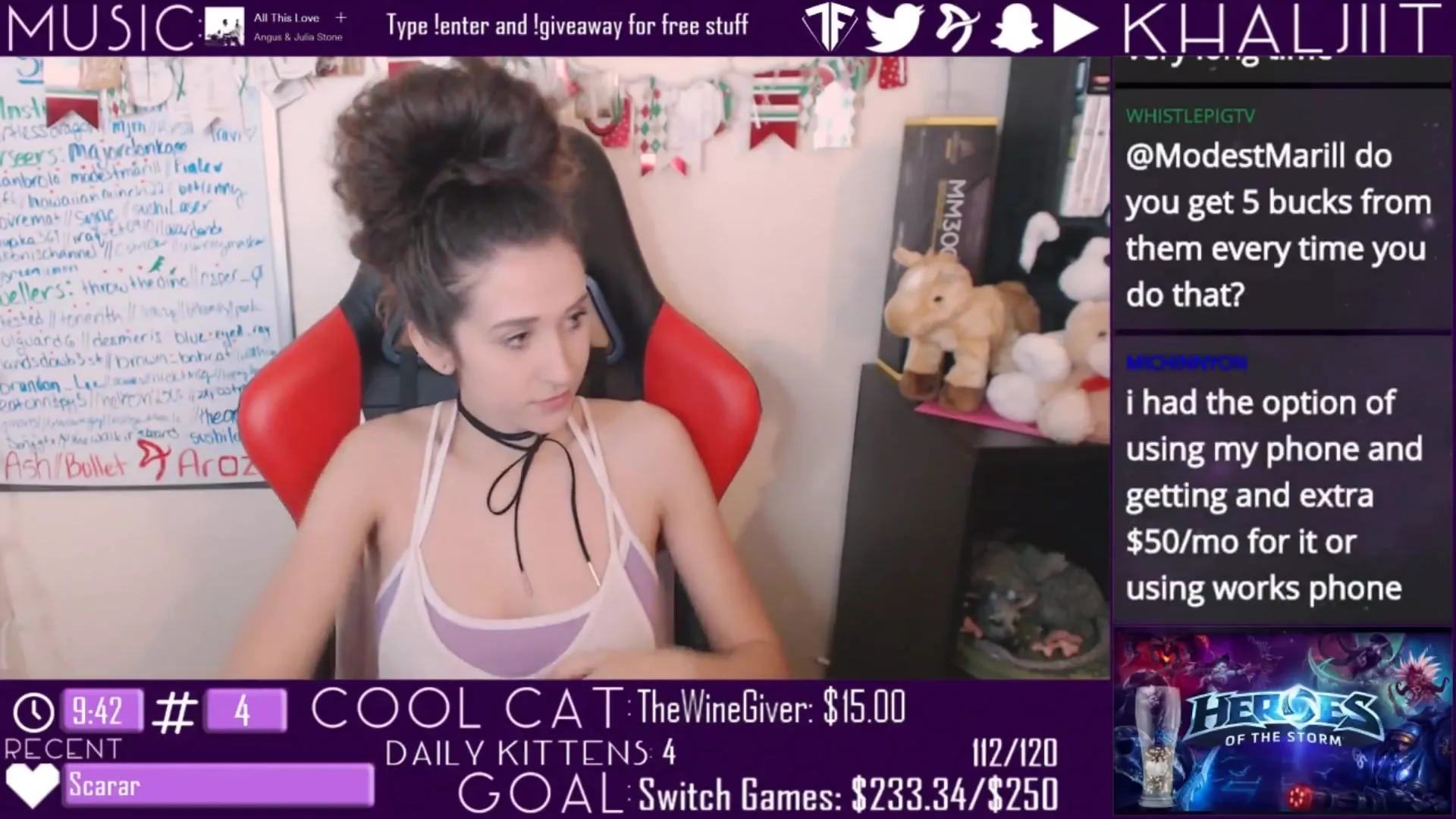 Khaljiit Showing off her tits twitch nude leaked XXX Premium Porn