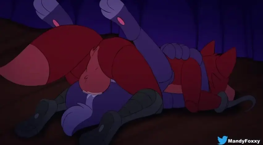 Bonnie and foxy having a passionate night