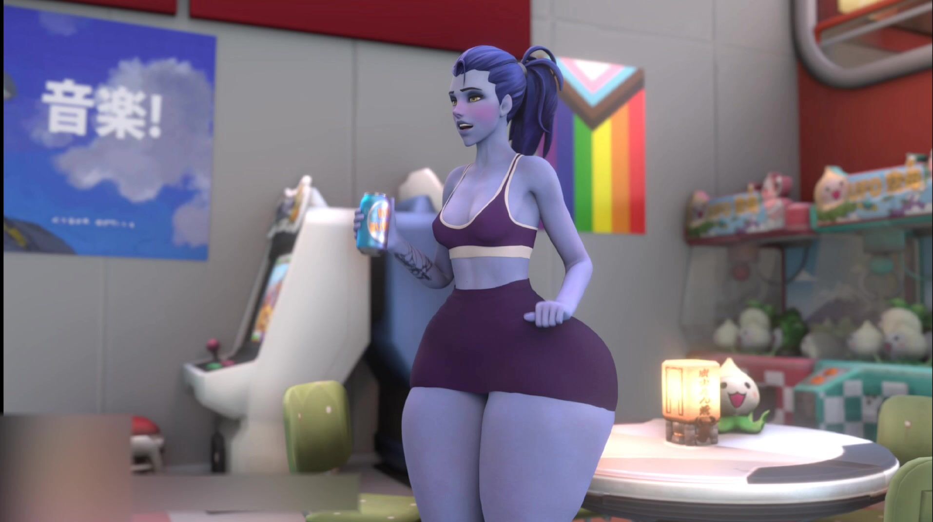 Widowmaker Hyper Breast and Butt Inflation