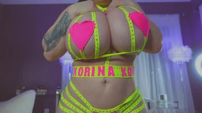 korina kova - lace lingerie striptease big ass big boobs erotic nude korina kova custom lingerie try