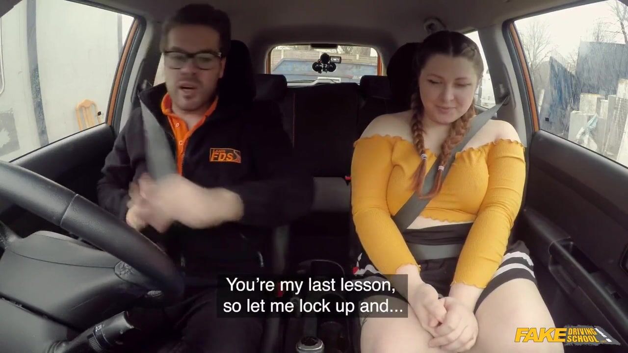 Estella fucks her driving instructor.