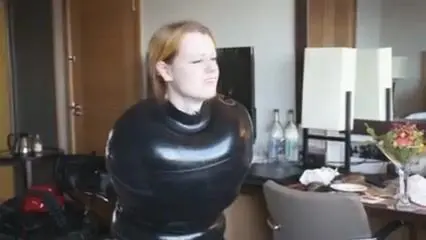 Insane Girls Latex inflatable sack