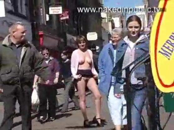 Andrea naked in public