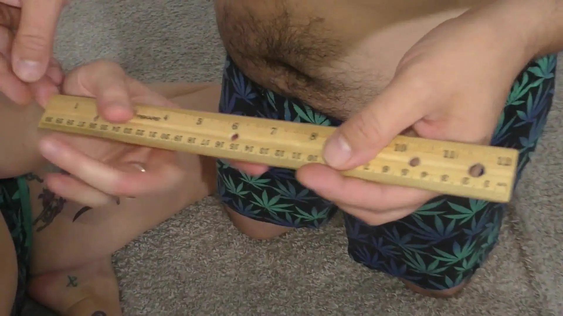 Vanessa rain And short man heigh measure comparison