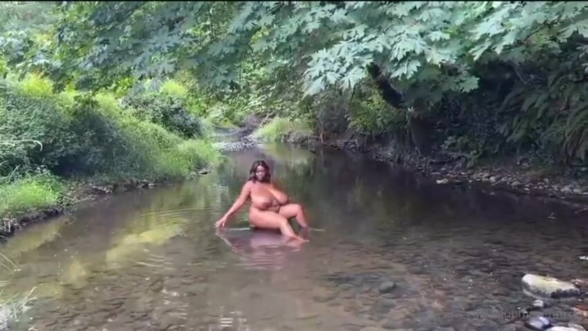 Maserati in a river