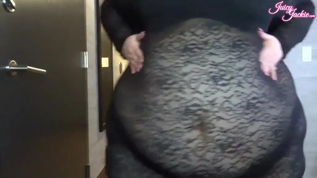 ssbbw juicy jackie black nighty