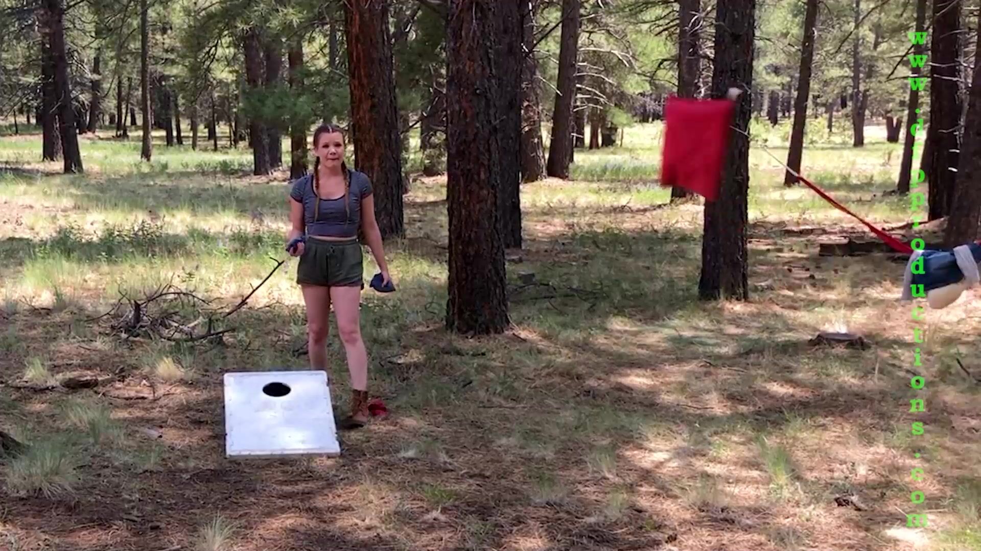 The camp next door cornhole