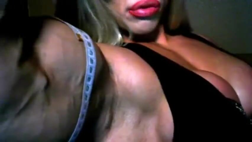 Amazonka Measures and Flexes Her Massive Biceps