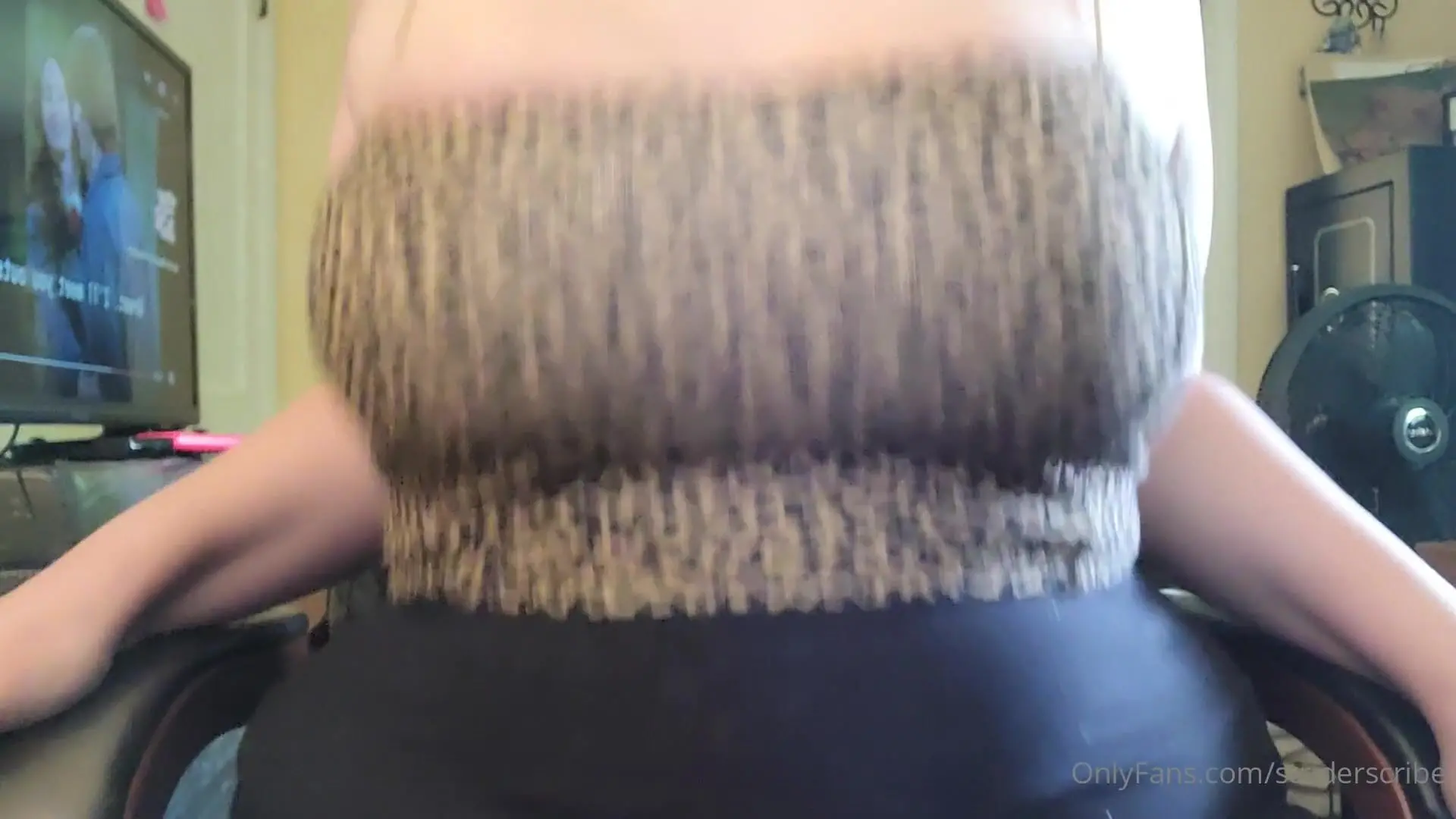 striderscribe leopard print shaking and titdrop