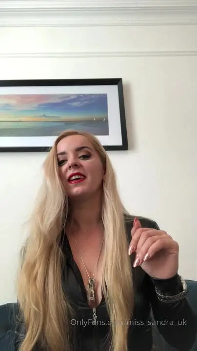 mistress sandra me instructing a sub on cam to perform c.b.t for me pile of laugh seeing him suffer for my entertai onlyfans porn video