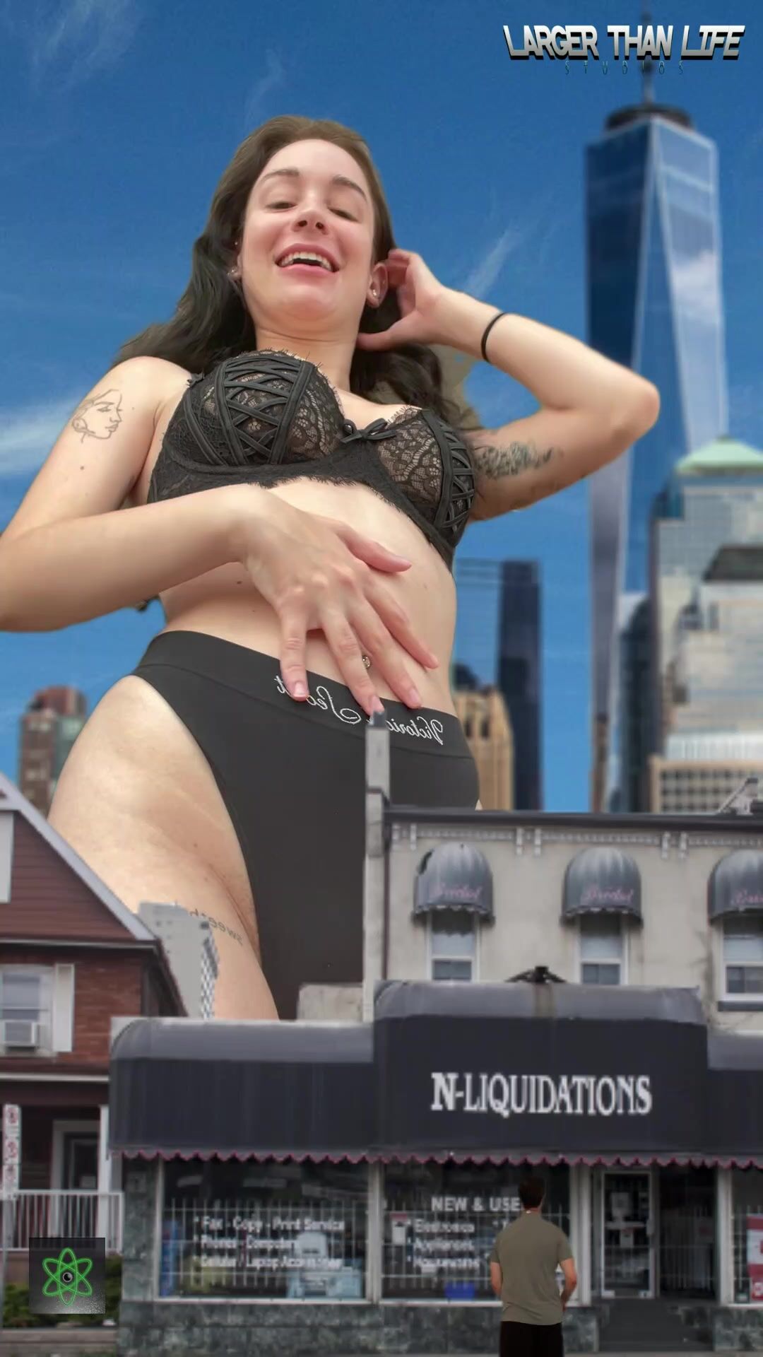 Giantess growth birthday surprise bella